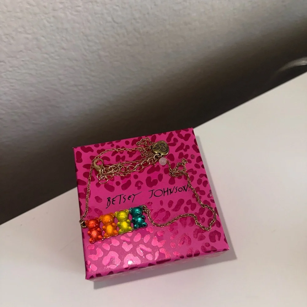 Betsey Johnson Gummy Bear Necklace - Picture 1 of 2